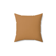 Load image into Gallery viewer, Throw Pillow | Petunia Flower Yellow-Green | Camel Brown

