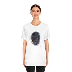 Quahog Clam Shell Purple Right Interior | Unisex Ringspun Short Sleeve T-Shirt