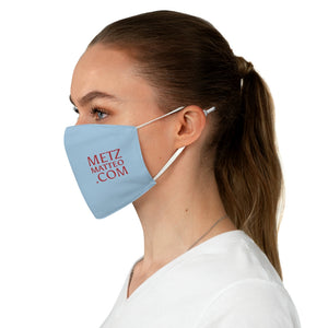 Metz & Matteo Dragonfly Logo | Fabric Face Mask | Sky Blue