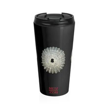 Load image into Gallery viewer, Keyhole Limpet Shell White | Stainless Steel Travel Mug | 15oz | Black
