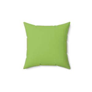 Throw Pillow | Gazania Flower Orange | Pistachio Green