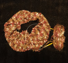 Load image into Gallery viewer, Scarf Hand-Knit Traditional | &quot;Autumn&quot; | Red Brown Bronze Tan
