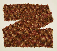Load image into Gallery viewer, &quot;Autumn&quot; Hand-Knit Traditional Scarf: Red Brown Bronze Tan Bulky Warm Soft
