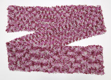 Load image into Gallery viewer, &quot;Good &amp; Pink&quot; Hand-Knit Traditional Scarf: Pink White Magenta Bouclé Bulky Soft and Cozy
