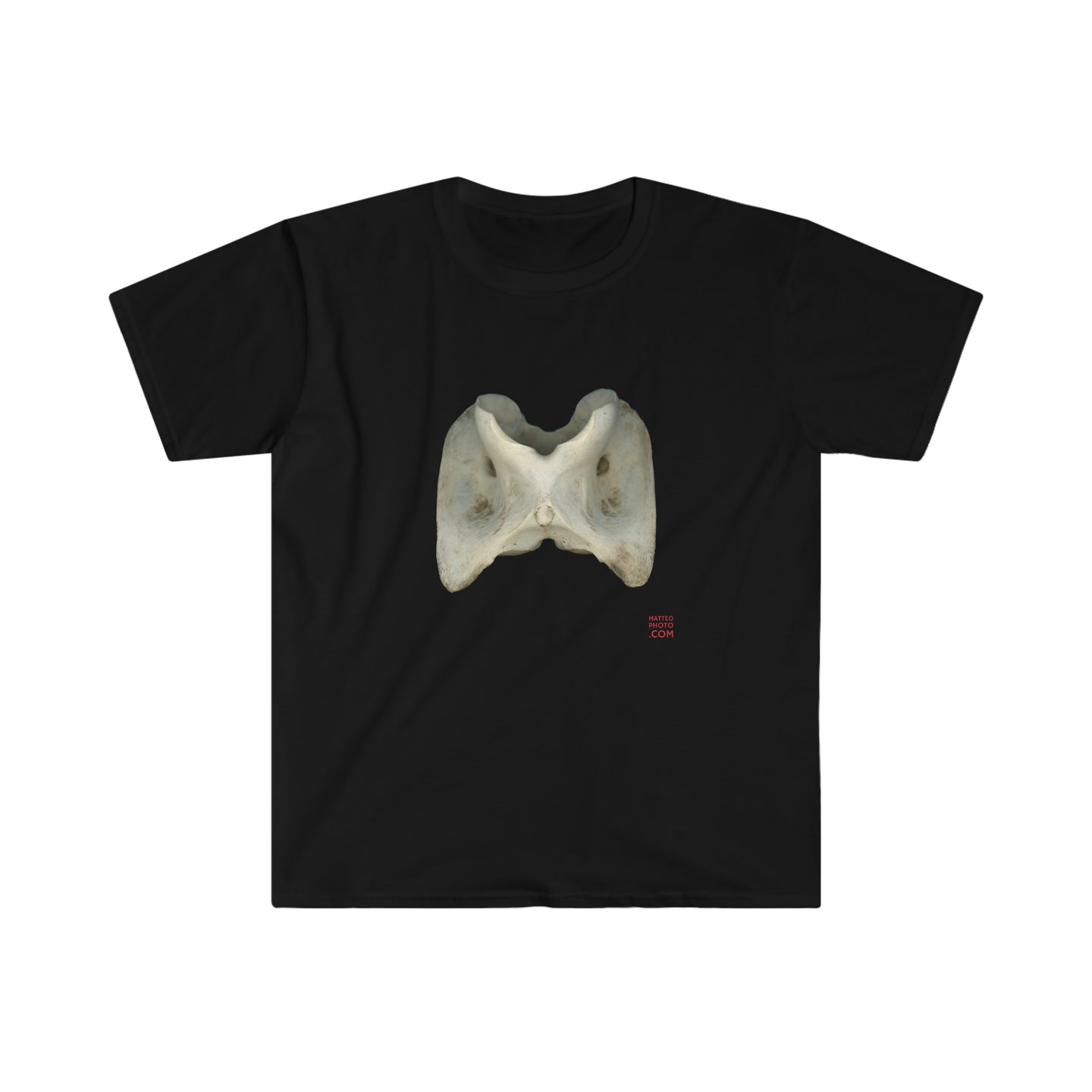White-tailed Deer Atlas Vertebra by Matteo | Unisex Softstyle Cotton T-Shirt