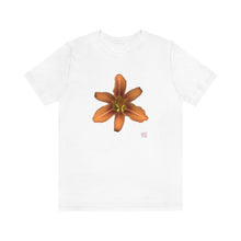 Load image into Gallery viewer, Orange Daylily Flower | Unisex Ringspun Short Sleeve T-Shirt
