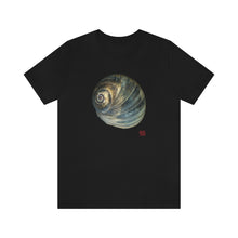 Load image into Gallery viewer, Moon Snail Shell Blue Apical | Unisex Ringspun Short Sleeve T-shirt
