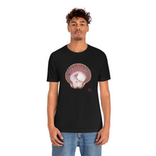 Load image into Gallery viewer, Scallop Shell Magenta Left Exterior | Unisex Ringspun Short Sleeve T-Shirt
