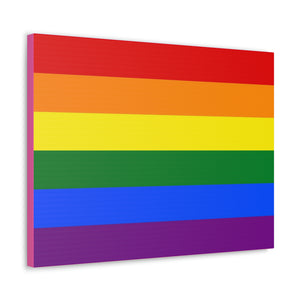 Gay Pride Flag (1979) | Canvas Print | Hot Pink Sides