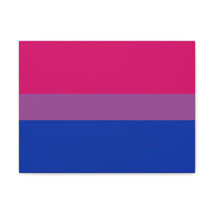 Bisexual Pride Flag | Canvas Print | Hot Pink Sides