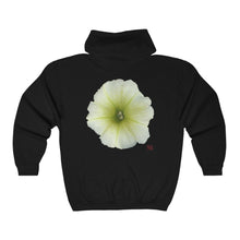 Load image into Gallery viewer, Petunia Flower Yellow-Green | Unisex Heavy Blend™ Full Zip Hooded Sweatshirt
