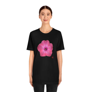 Phlox Flower Detail Pink | Unisex Ringspun Short Sleeve T-Shirt