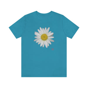 Shasta Daisy Flower White | Unisex Ringspun Short Sleeve T-Shirt