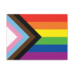 Progress Pride Flag | Canvas Print | Hot Pink Sides