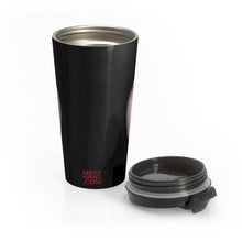 Load image into Gallery viewer, Olive Snail Shell Brown | Stainless Steel Travel Mug | 15oz | Black

