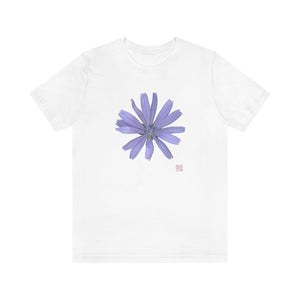 Chicory Flower Blue | Unisex Ringspun Short Sleeve T-Shirt