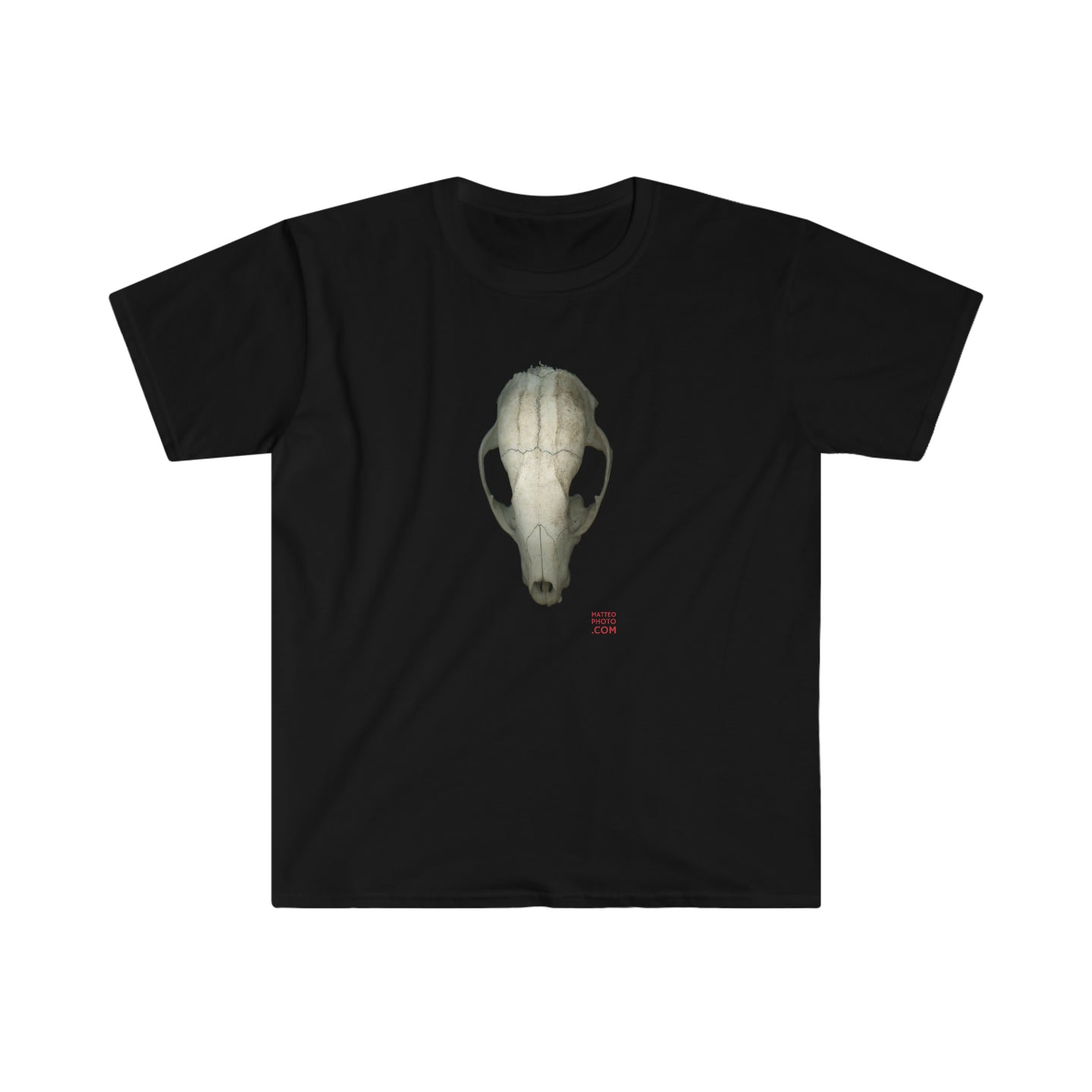 Raccoon Skull Superior by Matteo | Unisex Softstyle Cotton T-Shirt