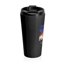 Load image into Gallery viewer, No matter how dark the night, a new day will dawn... | Inspirational Motivational Quote Stainless Steel Travel Mug | 15oz | Black | Sky Sunset Sunrise
