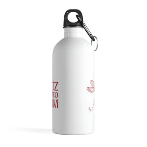 Metz & Matteo Dragonfly Logo | Stainless Steel Water Bottle | 14oz | White