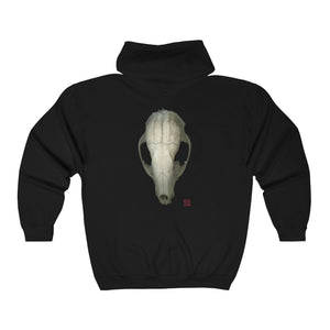 Raccoon Skull Superior by Matteo | Unisex Heavy Blend™ Full Zip Hooded Sweatshirt