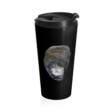 Load image into Gallery viewer, Oyster Shell Blue | Stainless Steel Travel Mug | 15oz | Black
