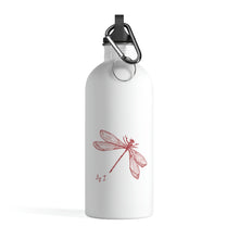 Load image into Gallery viewer, Metz &amp; Matteo Dragonfly Logo | Stainless Steel Water Bottle | 14oz | White
