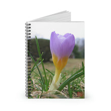 Load image into Gallery viewer, Crocus Purple | Spiral Notebook | Ruled Line | Spring
