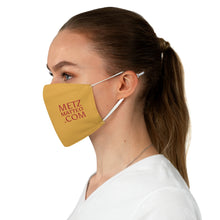 Load image into Gallery viewer, Metz &amp; Matteo Dragonfly Logo | Fabric Face Mask | Goldenrod Yellow
