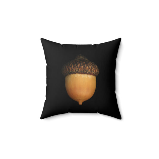 Throw Pillow | Acorn by Matteo | Black | 14x14 Dark Cottagecore Goblincore Gothic