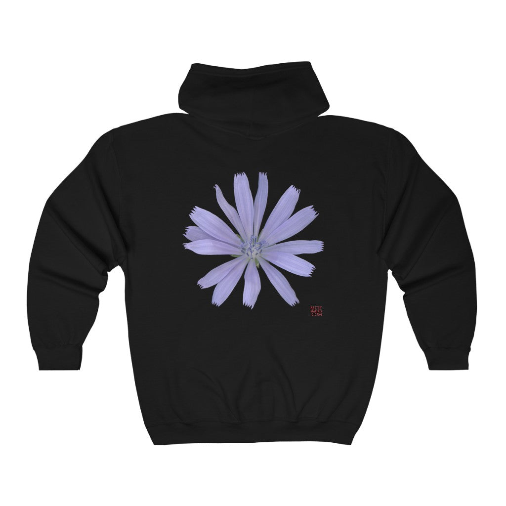 Chicory Flower Blue | Unisex Heavy Blend™ Full Zip Hooded Sweatshirt