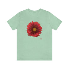 Load image into Gallery viewer, Blanket Flower Gaillardia Red | Unisex Ringspun Short Sleeve T-Shirt
