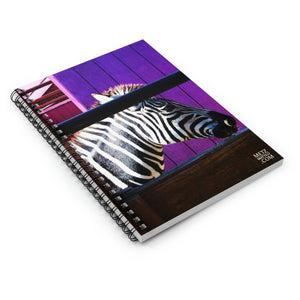 Zebra | Spiral Notebook | Ruled Line | Purple
