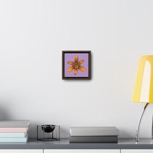 Load image into Gallery viewer, Orange Daylily Flower | Framed Canvas | Lavender Background

