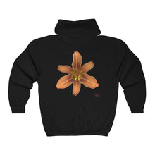 Load image into Gallery viewer, Orange Daylily Flower | Unisex Heavy Blend™ Full Zip Hooded Sweatshirt
