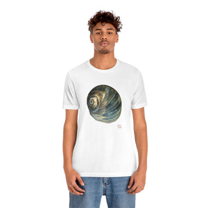 Moon Snail Shell Blue Apical | Unisex Ringspun Short Sleeve T-shirt