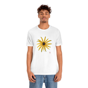Black-eyed Susan Rudbeckia Flower Yellow | Unisex Ringspun Short Sleeve T-Shirt