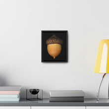 Load image into Gallery viewer, Acorn by Matteo | Framed Wrap Canvas | Black Background
