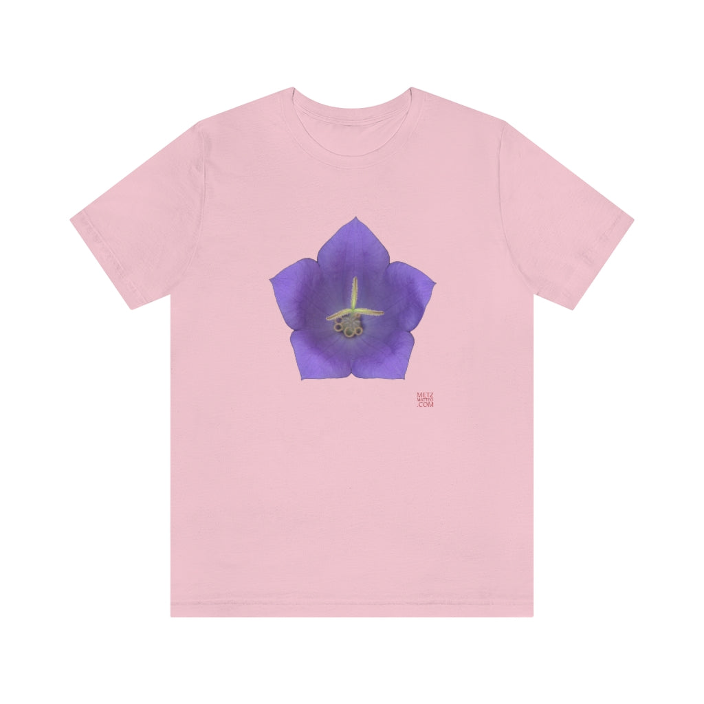 Balloon Flower Blue | Unisex Ringspun Short Sleeve T-Shirt