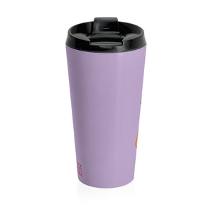 Orange Daylily Flower | Stainless Steel Travel Mug | 15oz | Lavender