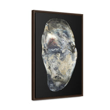 Load image into Gallery viewer, Oyster Shell Blue Right Interior | Framed Canvas | Black Background
