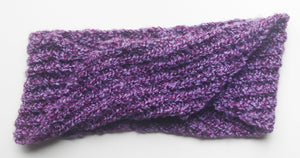 Scarf Hand-Knit Cowl Twisted Infinity | "Amethyst Dream" | Purple