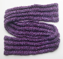 Load image into Gallery viewer, Scarf Hand-Knit Traditional | &quot;Amethyst Dream&quot; | Purple
