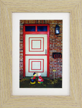 Load image into Gallery viewer, Dutch Doors series, Cream Orange Squares by Matteo

