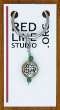 Load image into Gallery viewer, Lotus Flower Silver Wine Glass Charm | Zipper Pull | Stitch Marker
