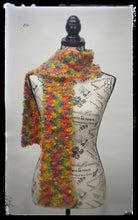 Load image into Gallery viewer, &quot;Rainbow Sprinkles&quot; Hand-Knit Traditional Scarf: Purple Blue Green Yellow Orange Red Bulky Warm Soft
