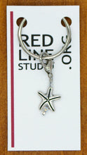 Load image into Gallery viewer, Starfish Shell Silver Wine Glass Charm | Zipper Pull | Stitch Marker
