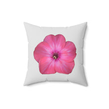 Load image into Gallery viewer, Throw Pillow | Phlox Flower Detail Pink | Silver | 16x16 Bloomcore Cottagecore Gardencore Fairycore
