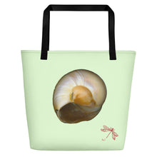 Load image into Gallery viewer, Tote Bag | Moon Snail Shell Shark&#39;s Eye | Large | Sea Glass
