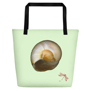 Moon Snail Shell Shark's Eye | Tote Bag | Large | Sea Glass