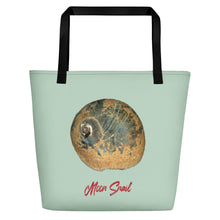 Load image into Gallery viewer, Moon Snail Shell Black &amp; Rust | Tote Bag | Large | Sage
